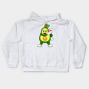 Avocado Poker Poker cards Kids Hoodie